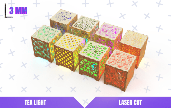 Paquete De Portavelas De Te Creativo Digital